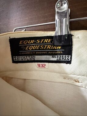 Men's Khaki Riding Chinos - Cream